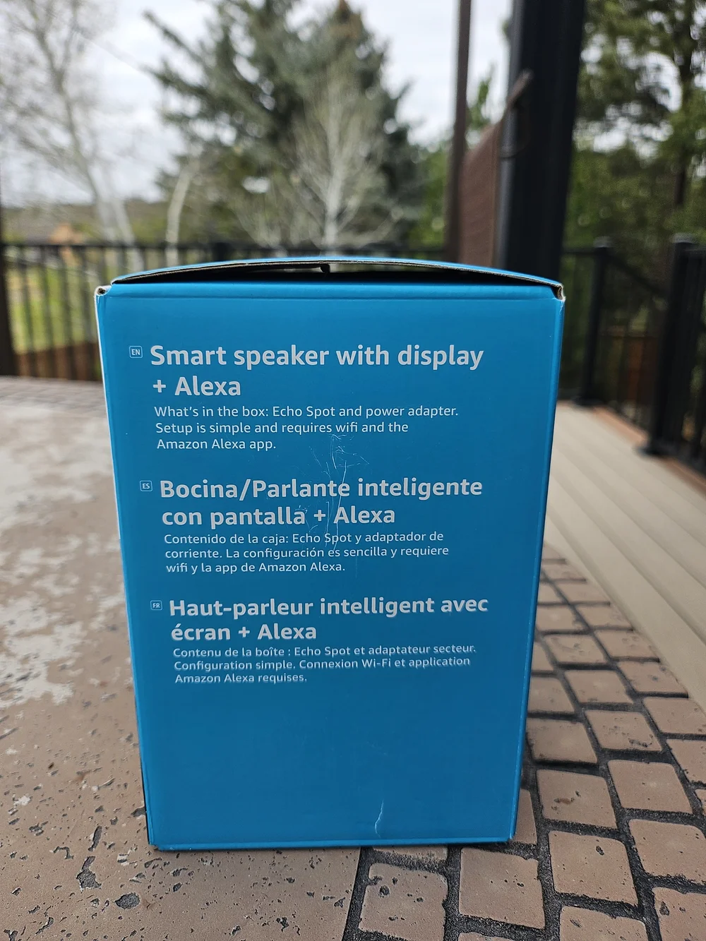 Amazon Echo Spot Smart Alarm Clock - Blue - Picture 3 of 6